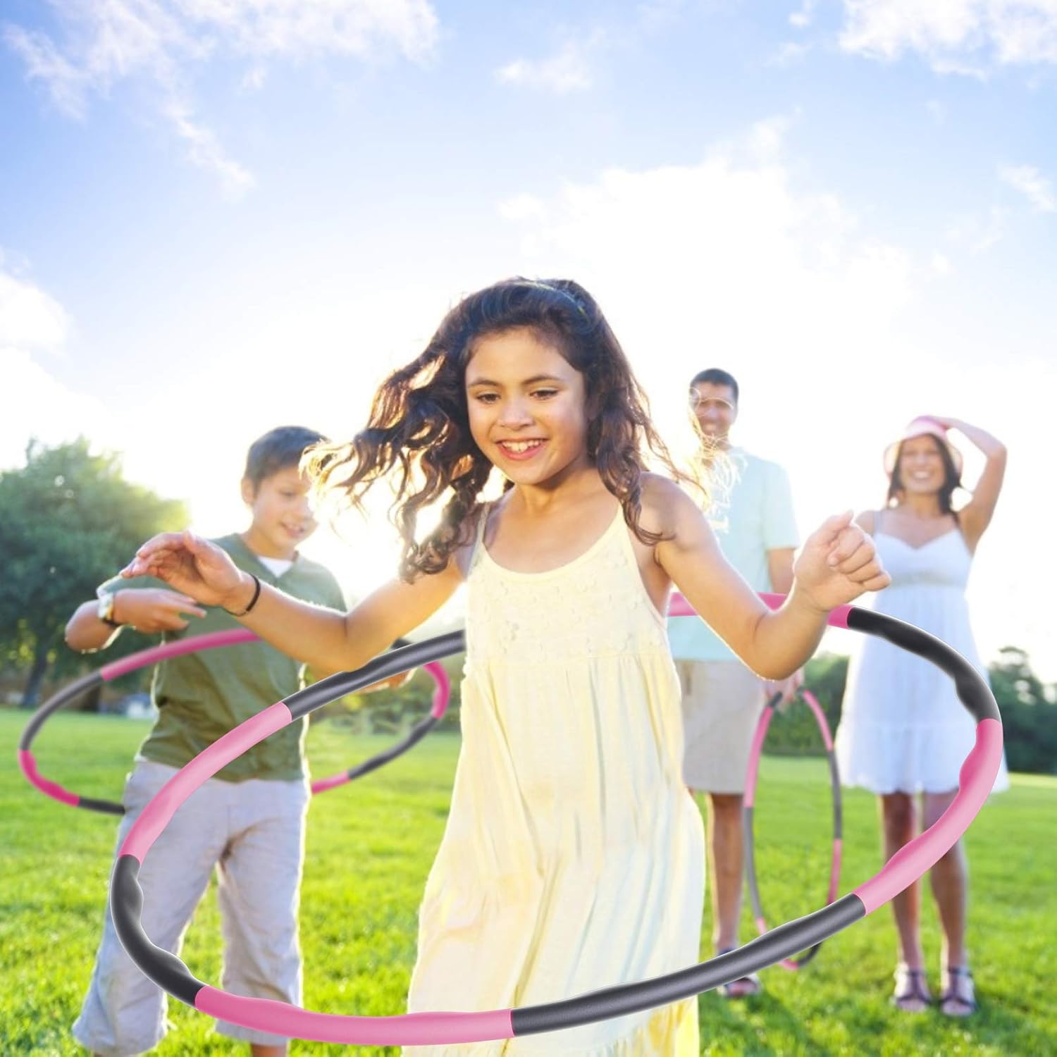 Aro de hula hoop adulto rosa Aro de hula hoop adulto rosa